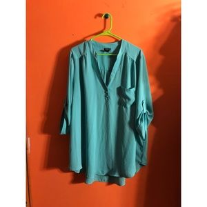 Torrid half button down shirt